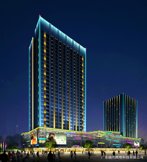 廣西桂林恒大廣場夜景照明