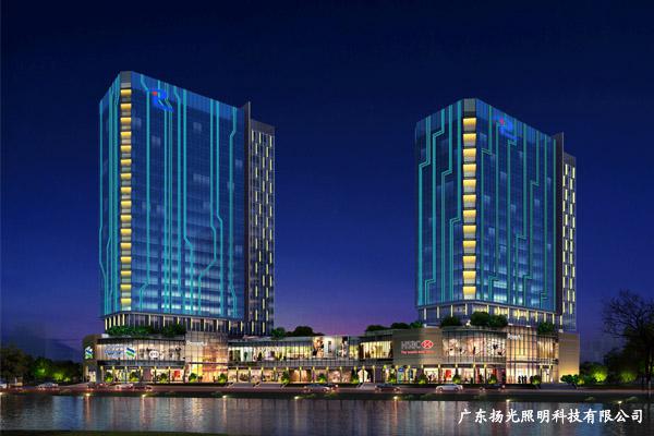 廣州百達豐總部基地寫字樓亮化設計