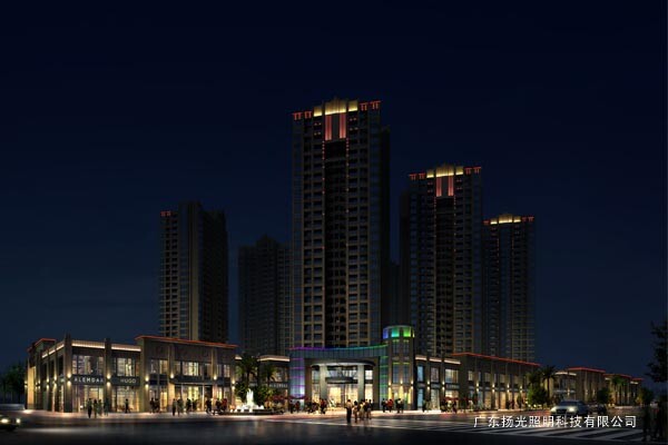 佛山海納公館照明亮化