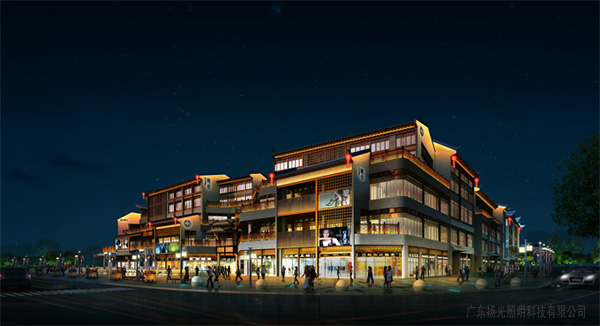 廣西桂林陽朔戲樓燈光亮化